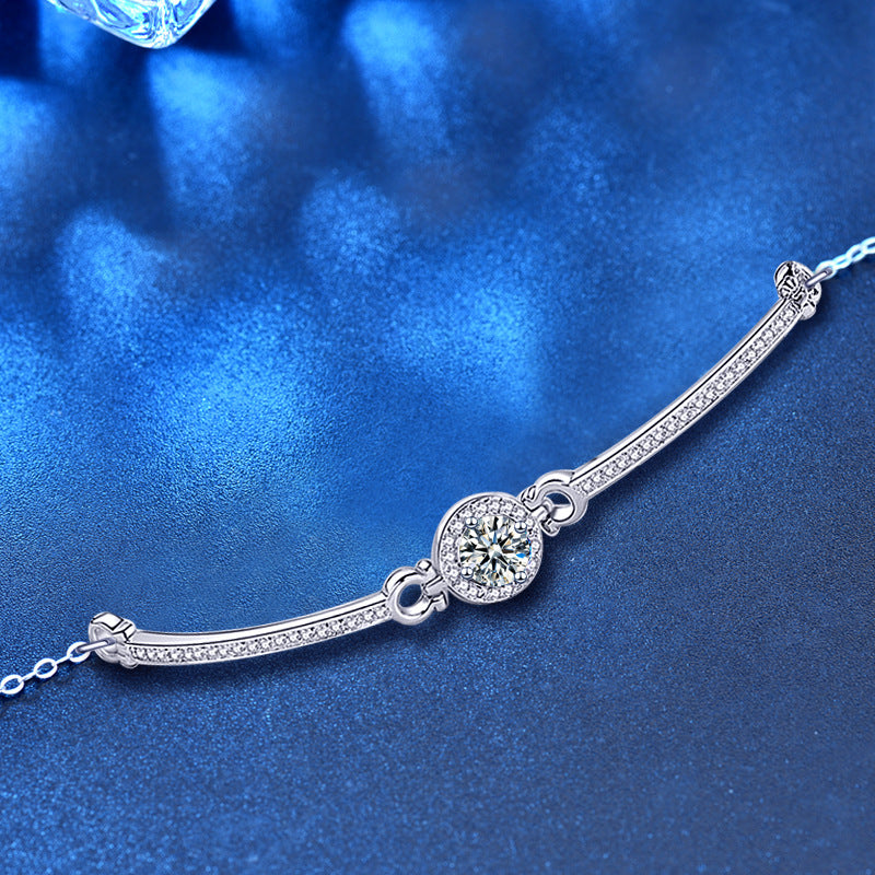 Sterling Silver Moissanite Bracelet