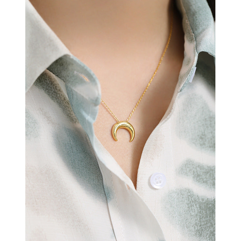 The Luna Necklace – 925 Sterling Silver Korean Design
