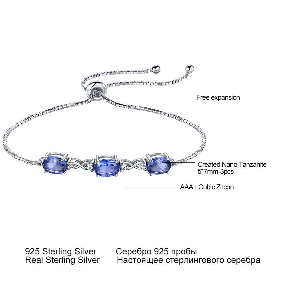 Blue Wave Nano Tanzanite Bracelet