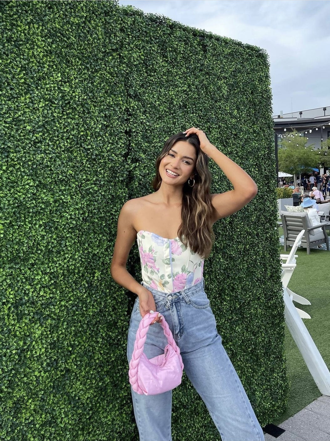 French Top Short Printed Corset