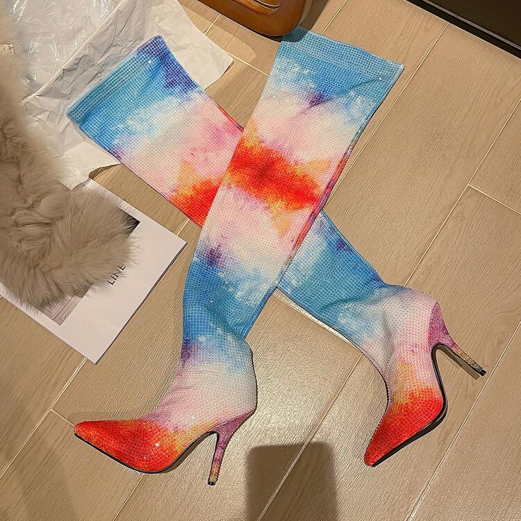 Over-the-knee Boots Elastic Boots