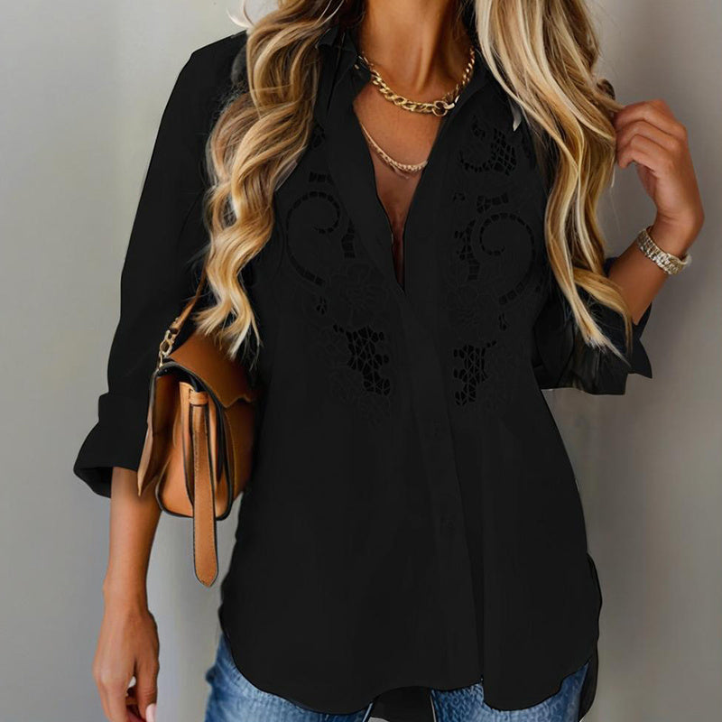 Long Sleeve Tops Button Down Shirts Dressy Casual Blouses Fall Fashion Clothes