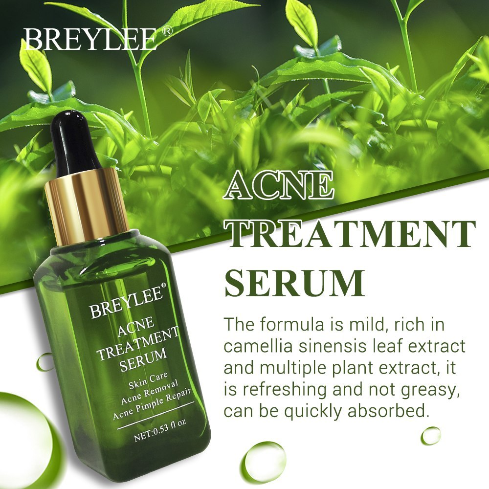 BREYLEE Acne Treatment Serum Facial Scar Removal Cream Whitening Repair Skin Care