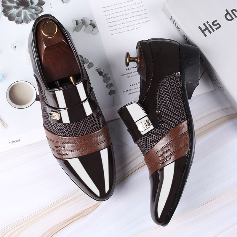 Men's leather casual shoes