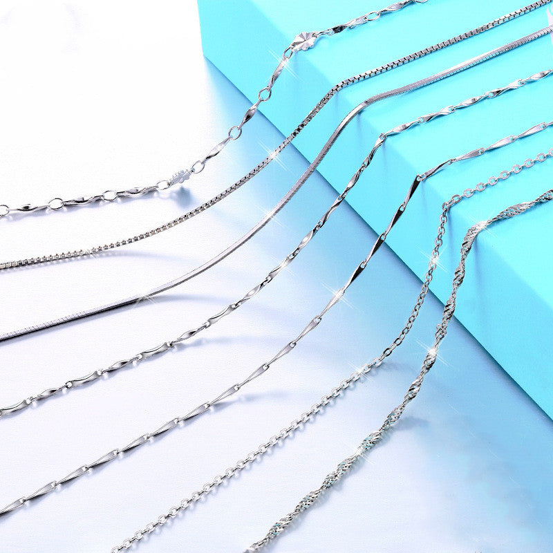 Forever Heart S925 Silver Necklace for Women – AAA Zircon Pendant Jewelry Gift