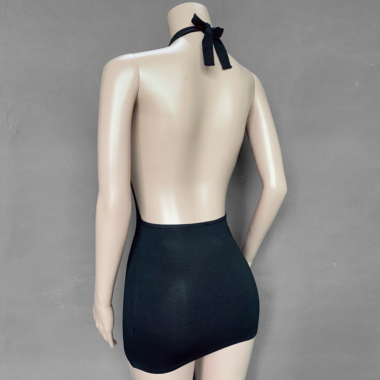 Sexy Halter Backless Bodycon Mini Dress