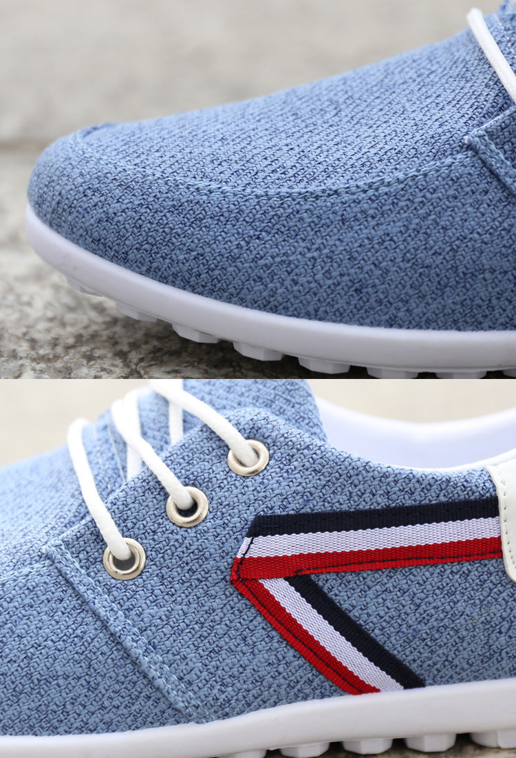 “Comfort Canvas Loafers – Old-Beijing Inspired Peas Shoes”