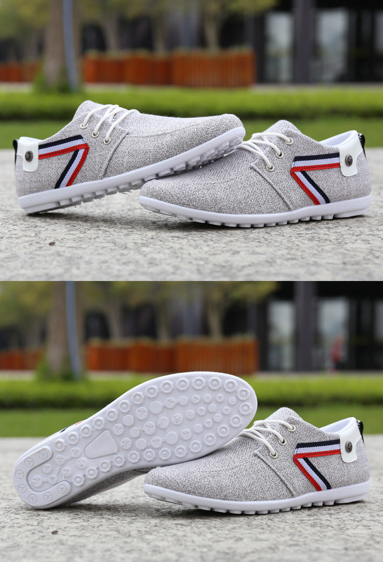 “Comfort Canvas Loafers – Old-Beijing Inspired Peas Shoes”