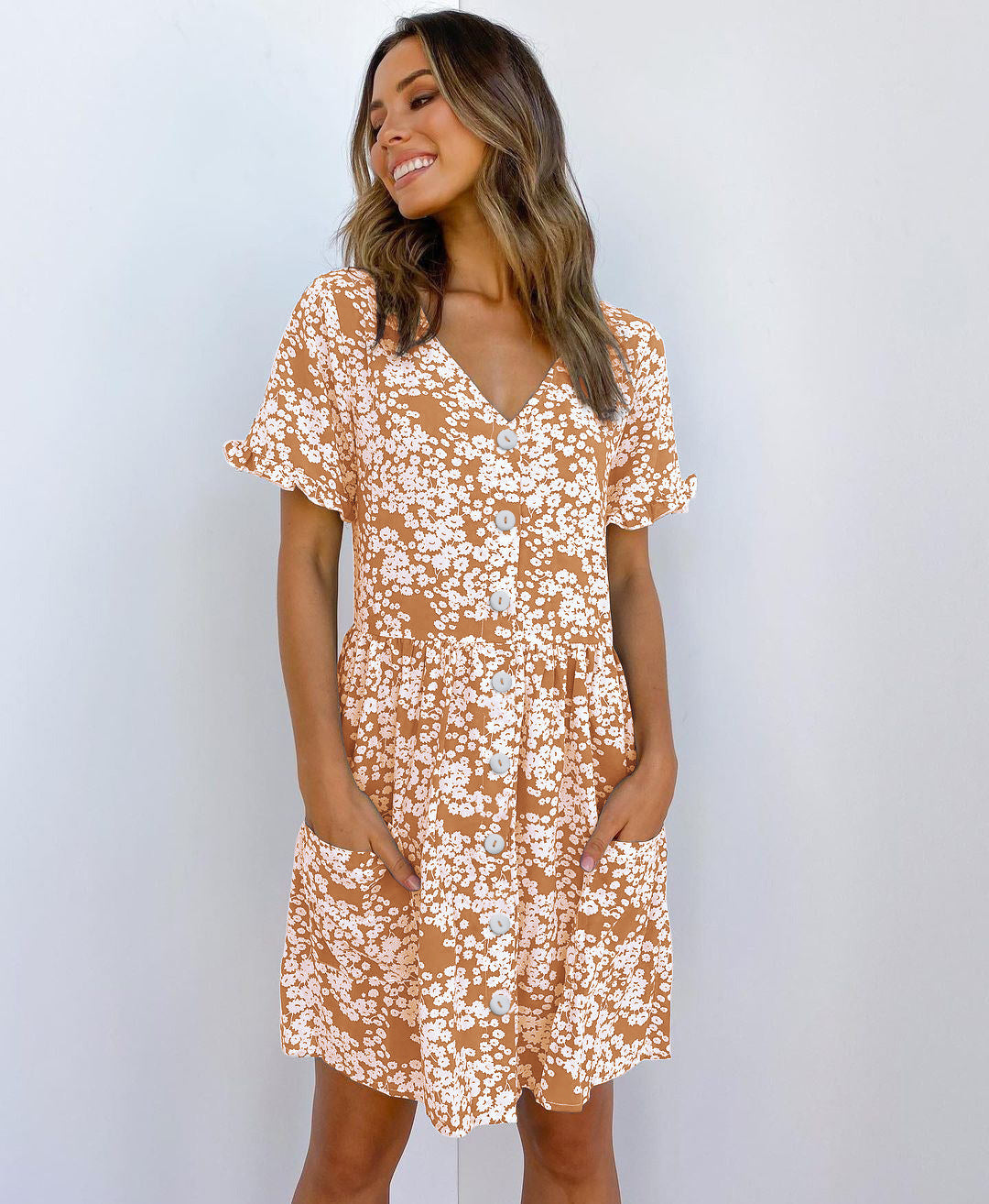 Delicate Dots – Women’s Summer Mini Dress for Effortless Style