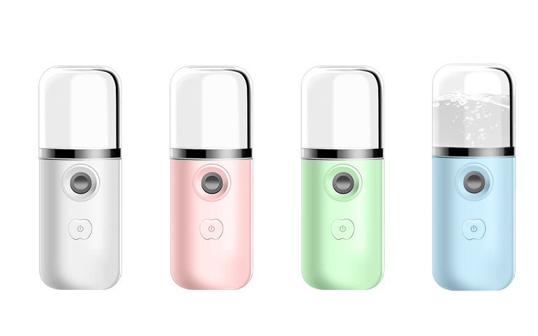 “HydraCloud Mini Facial Mist Device — Cool, Renew & Radiate”