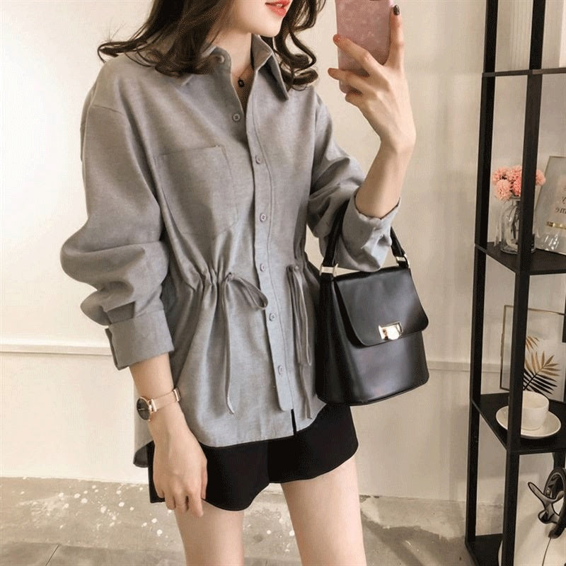 The New Waist Is Slim And Western Style Shirt For Women