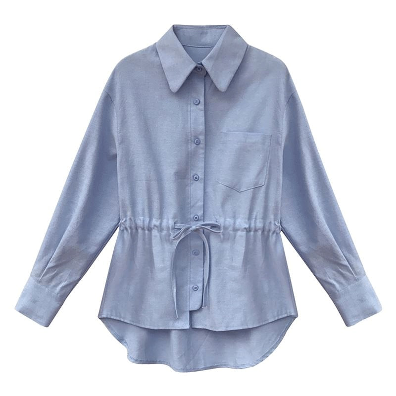 The New Waist Is Slim And Western Style Shirt For Women