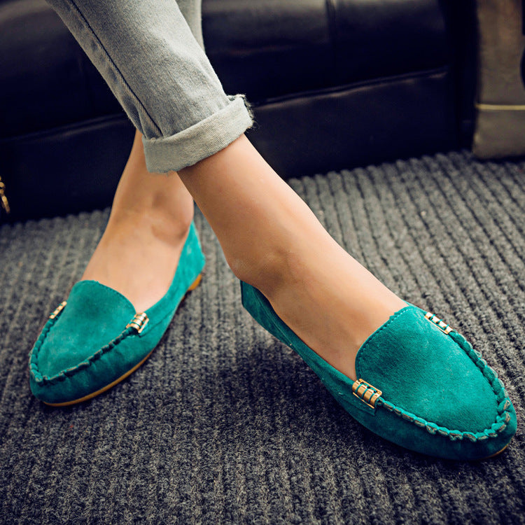 “Everyday Slip-On Chic – Soft Sole Peas Flats for Women”