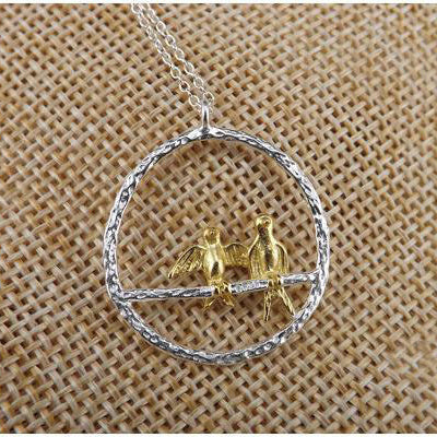 Cute Bird Pendant Necklace for Women – 925 Sterling Silver