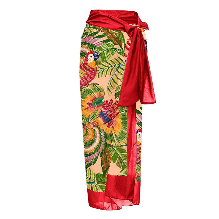 One-piece 3D Big Flower Decorative Swimsuit Suit For Women