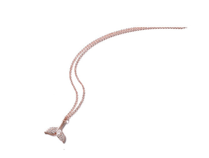Ocean Grace Fishtail Necklace – 925 Sterling Silver