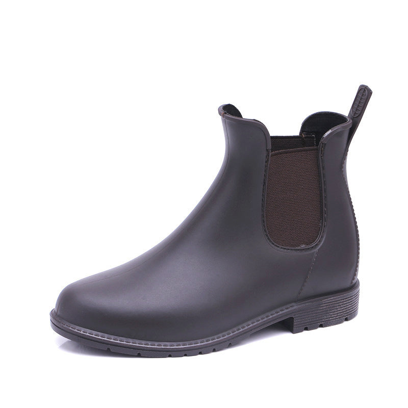Stylish High Rain Boots with Martin Design