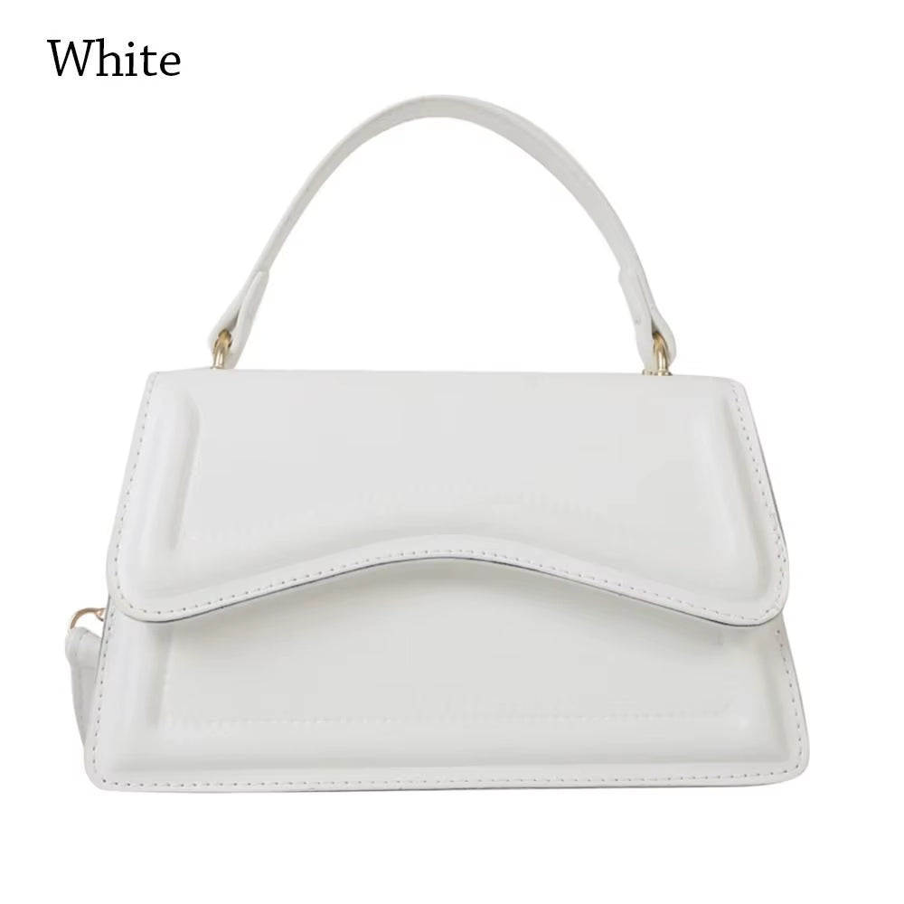 Hot Fashion Pu Leather Messenger Shoulder Bag Ladies Solid Color Handbags Leisure Stylish Crossbody Bags for Women Shoulder Bag