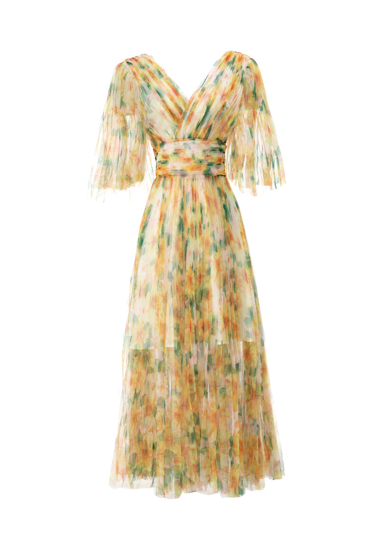 Chic Retro Printed Dresses for Women – Casual & Stylish