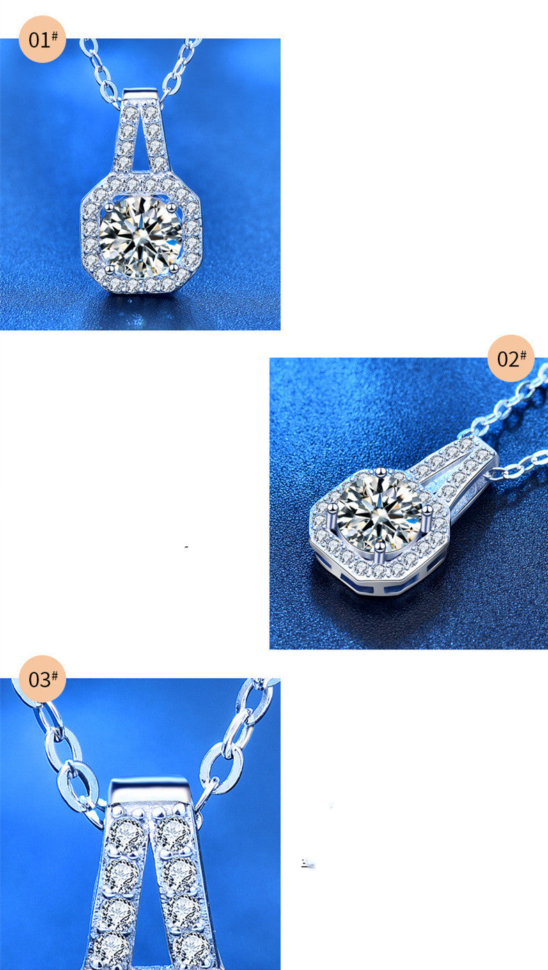 Moissanite Princess Necklace