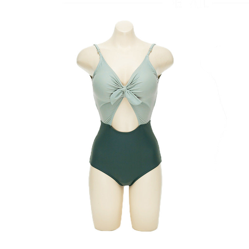 Gather one-piece swimsuit