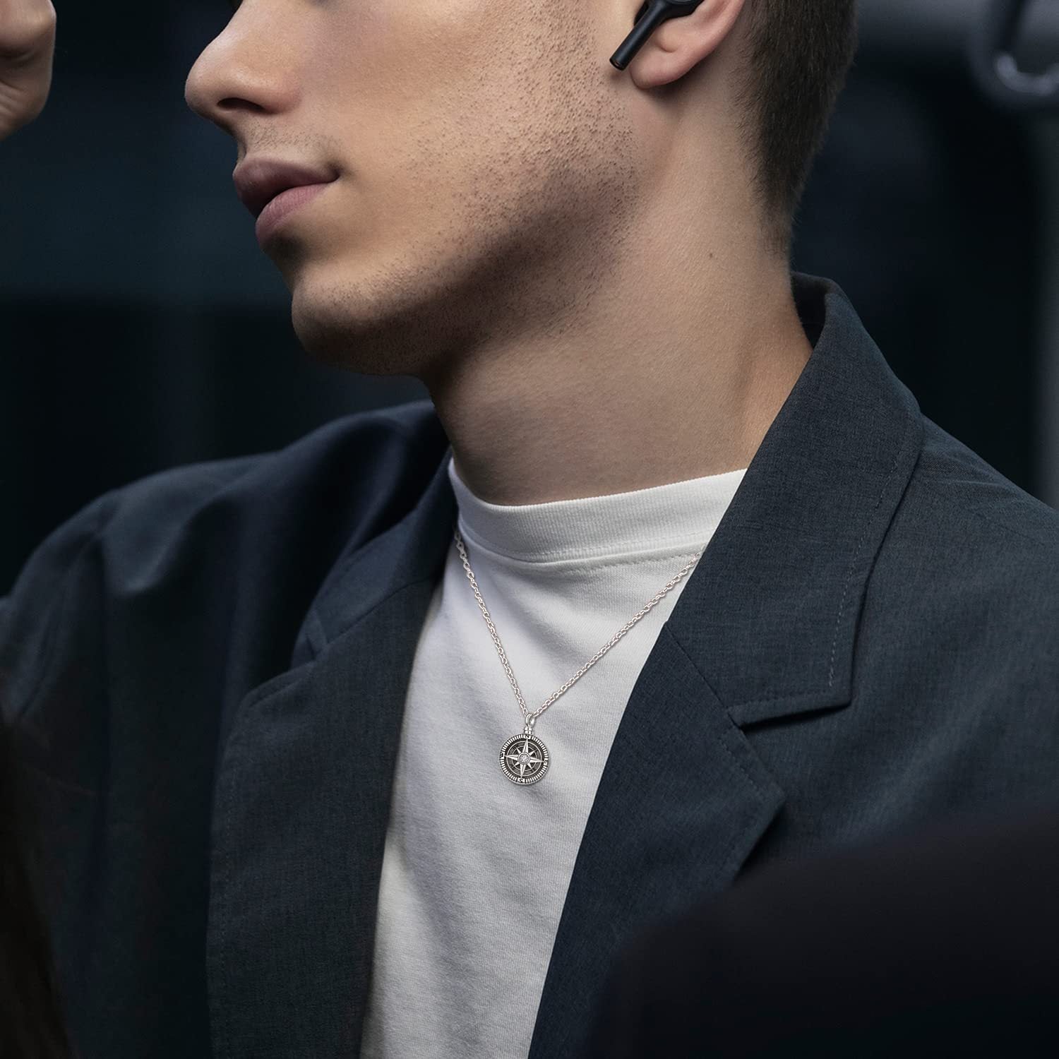 Memorial Compass Necklace – 925 Silver Keepsake Jewelry