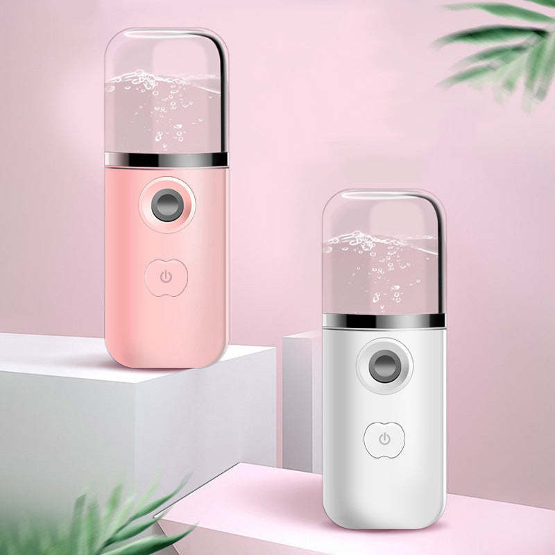 “HydraCloud Mini Facial Mist Device — Cool, Renew & Radiate”