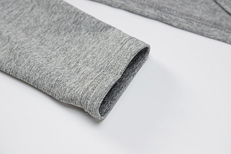 Long Sleeve V Neck Cropped Navel T-Shirt