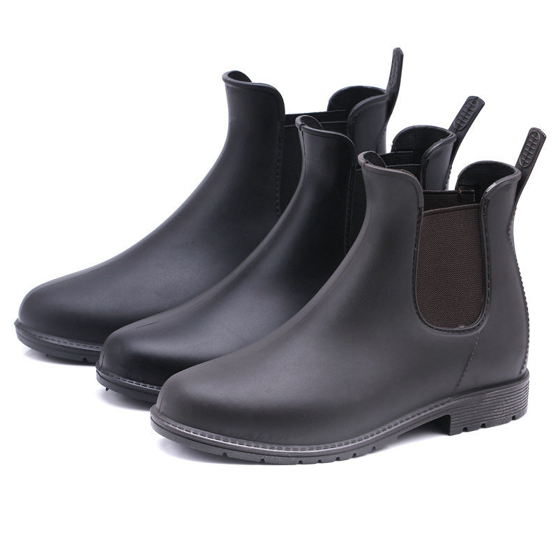 Stylish High Rain Boots with Martin Design