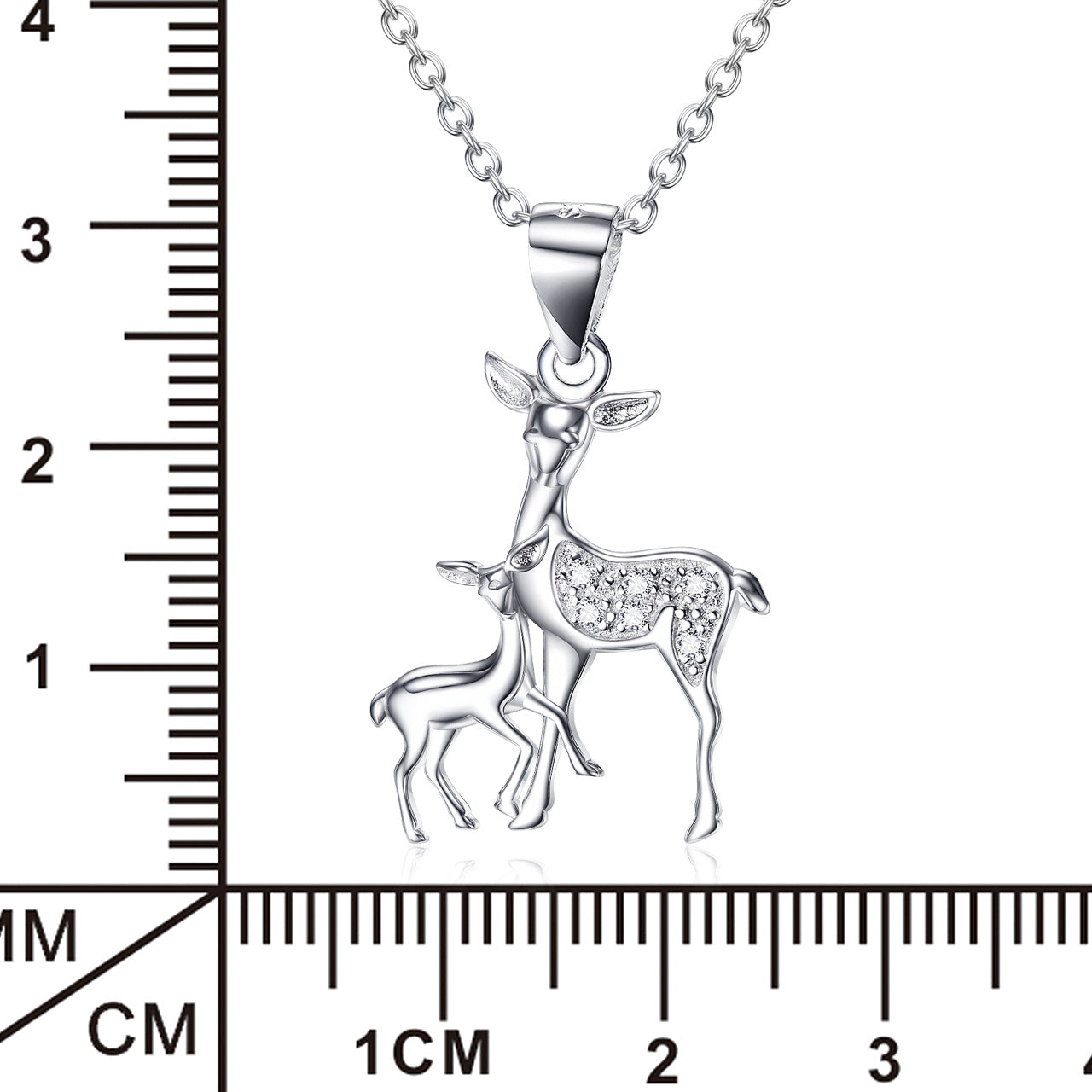 Fawn-Shaped 925 Silver Necklace