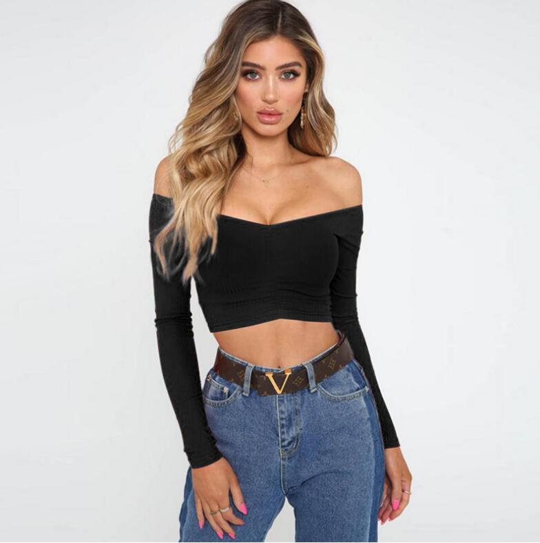 Short cropped shoulder top