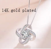 Forever Heart S925 Silver Necklace for Women – AAA Zircon Pendant Jewelry Gift