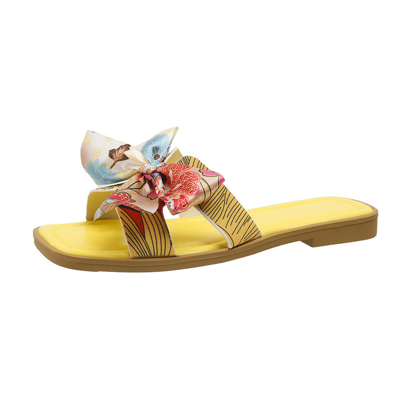 Ribbon Bow Sandals