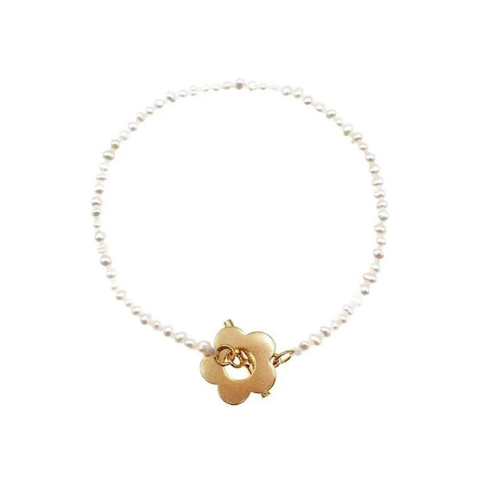 Natural Pearl Flower Bracelet Handmade