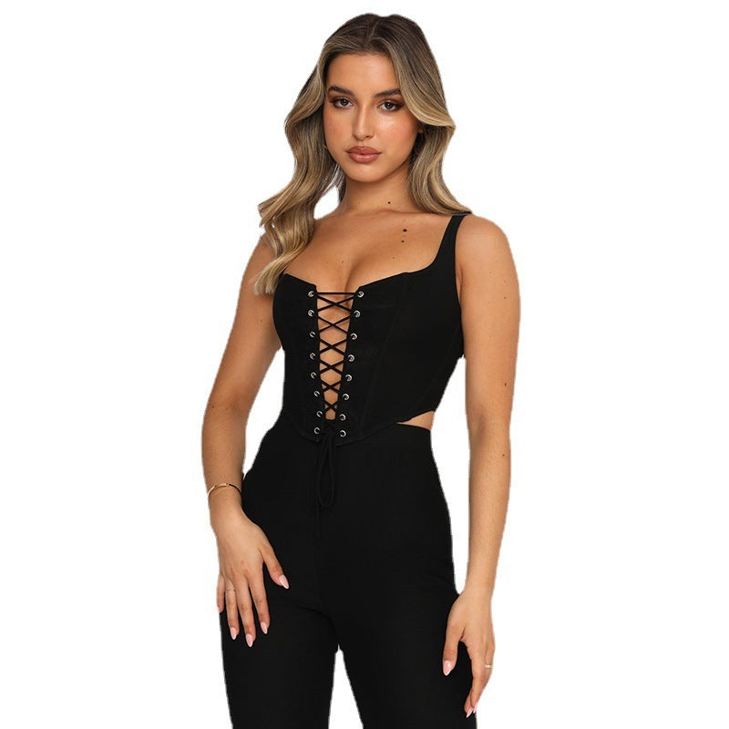 Chest Straps Temperament Sexy Fashion Strappy Vest