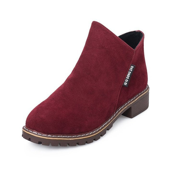 Low Square Heel Boots
