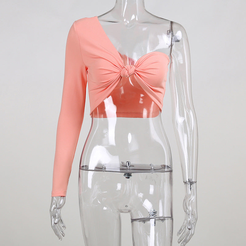 Women's Summer Off Shoulder Vest Twisted Top