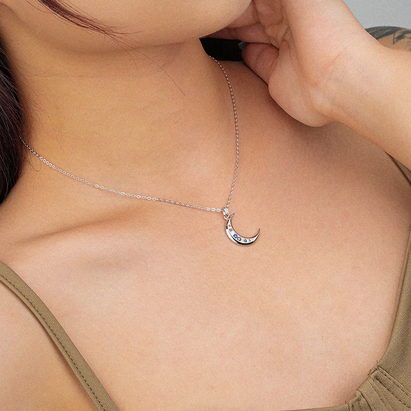 Unique Women’s Moon Necklace – Yuanfan 925 Sterling Silver Collection