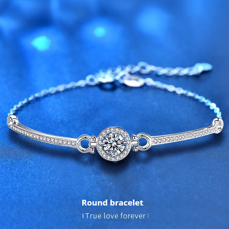 Sterling Silver Moissanite Bracelet