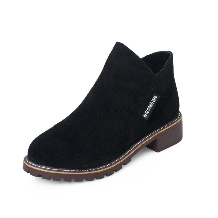 Low Square Heel Boots