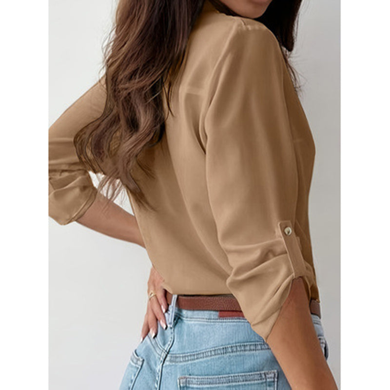 Long Sleeve Tops Elegant Dressy Blouses Business Casual Outfits