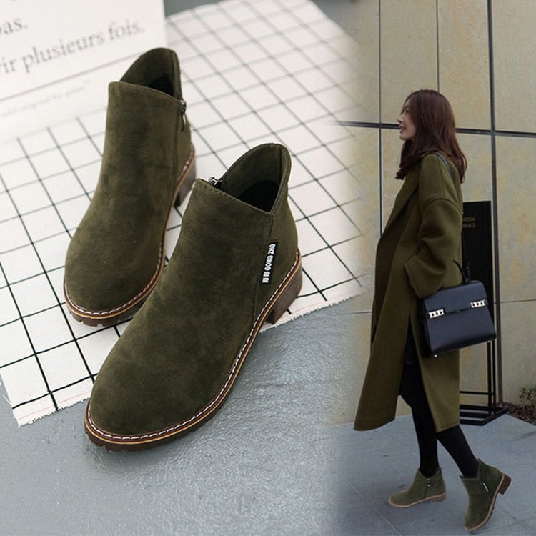 Low Square Heel Boots