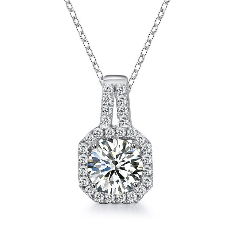 Moissanite Princess Necklace