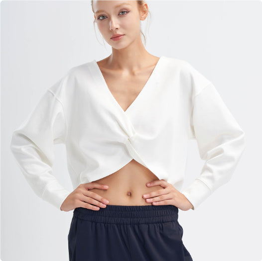 Reverse Midriff-baring Long Sleeve Nude Feel Sports Inverness