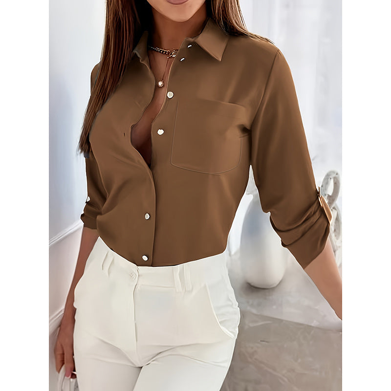 Long Sleeve Tops Elegant Dressy Blouses Business Casual Outfits