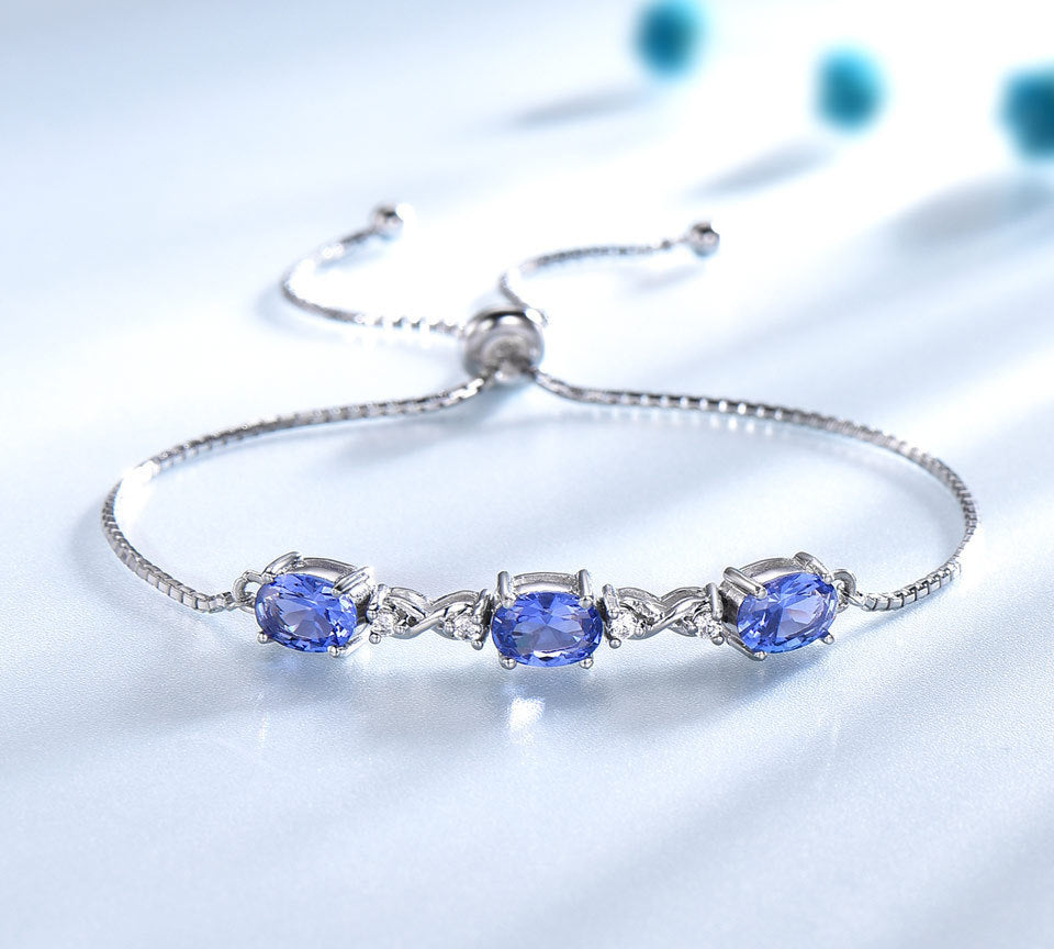 Blue Wave Nano Tanzanite Bracelet