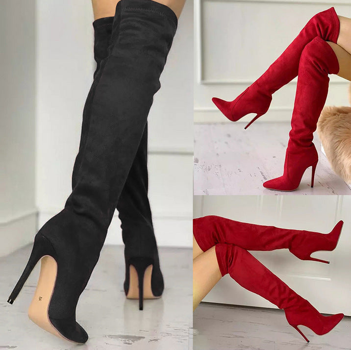 Velvet Stretch Boots
