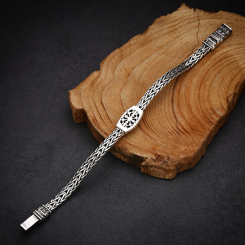 Hand-woven Blue Zircon Bracelet