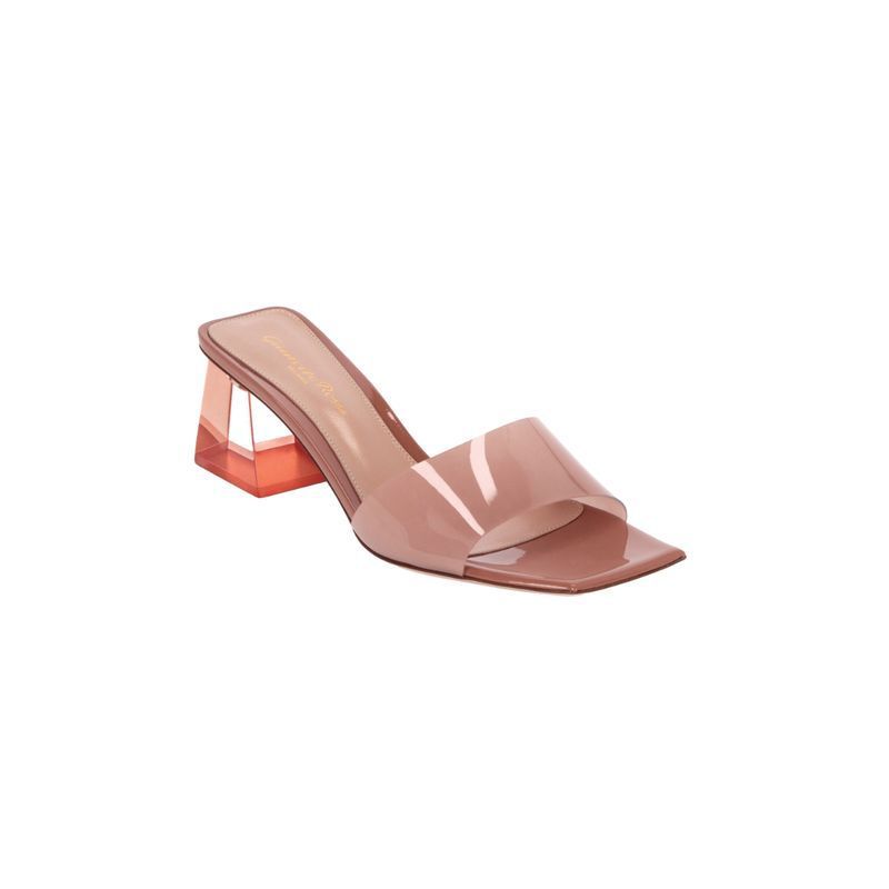 Fashionable Transparent Chunky Heel