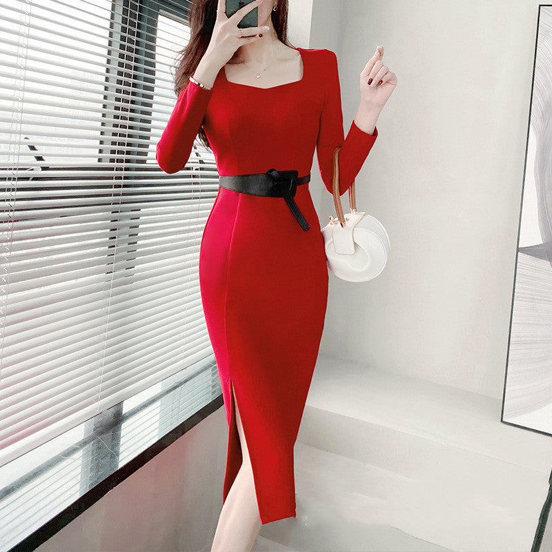 damas dresses burgundy Got A Secret Mini Dress main image 1